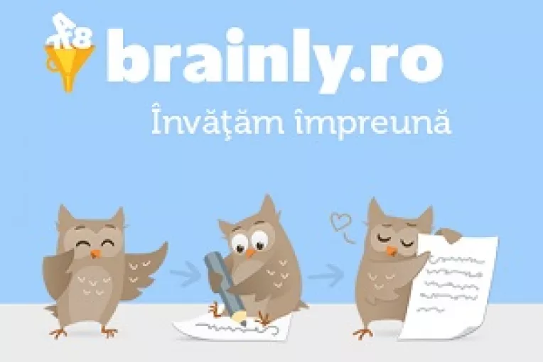 Brainly.ro este o retea sociala pentru educatie, in care elevii colaboreaza intre ei pentru a invata si pentru a rezolva teme