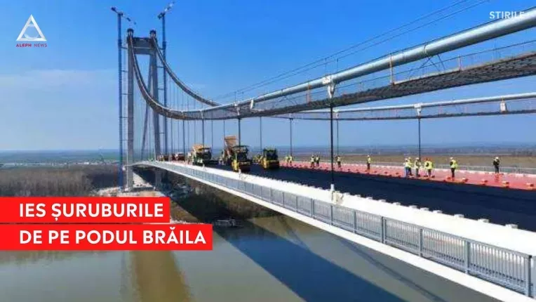 "Golden Gate-ul" de la Braila se desurubeaza, la nici doua luni de la inaugurare